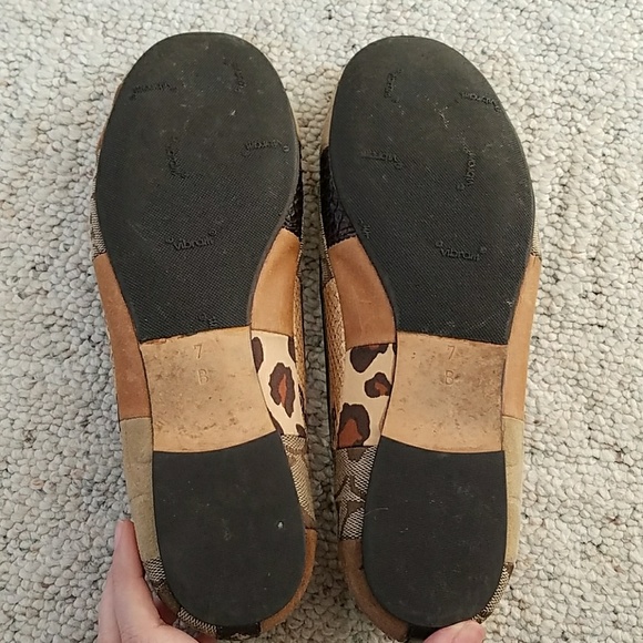 Coach printed patchwork flat size 7 - Picture 8 of 8